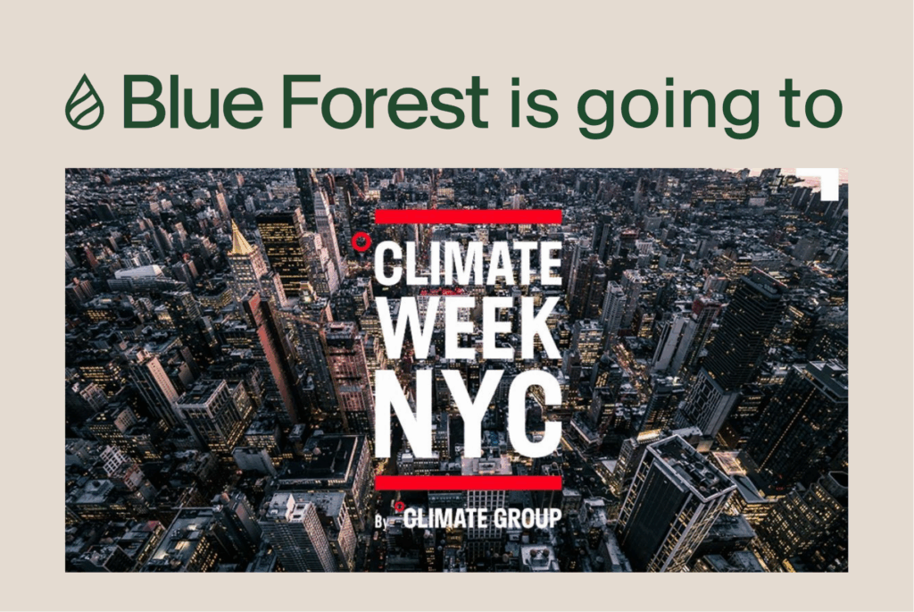 Join Blue Forest at Climate Week NYC 2025 | Blue Forest
